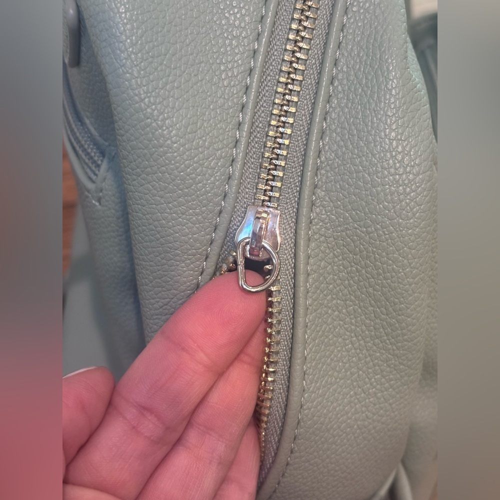 LC Lauren Conrad Soft Green Mini Faux Leather Backpack - Picture 6 of 10